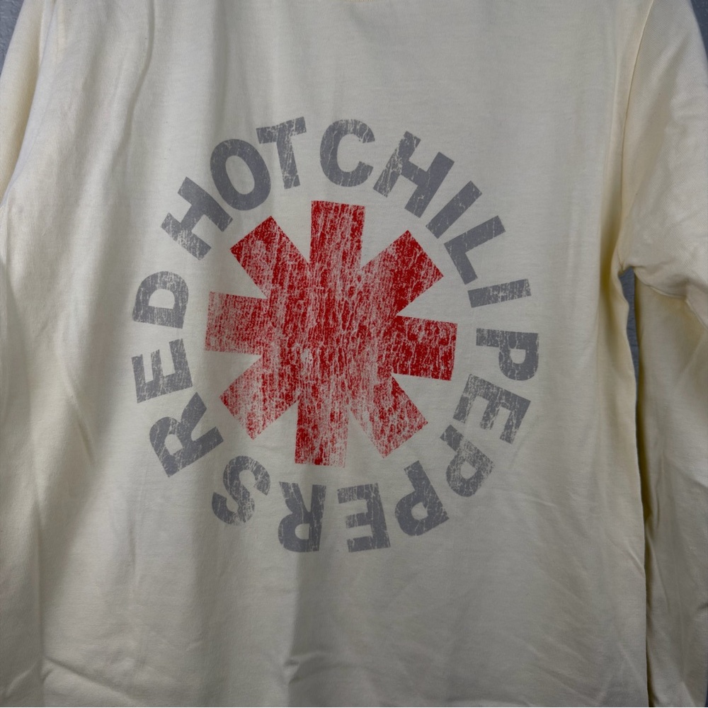 NWOT Long Sleeve Red Hot Chili Peppers Rock Band T-Shirt, Unisex Small - Picture 4 of 5